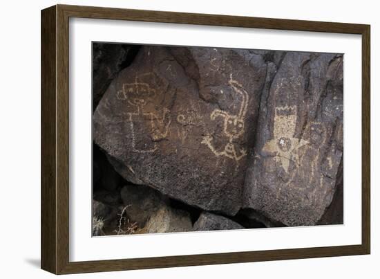 Petroglyph National Monument, Petroglyphs, New Mexico, USA-null-Framed Giclee Print