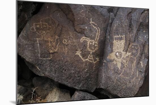 Petroglyph National Monument, Petroglyphs, New Mexico, USA-null-Mounted Giclee Print