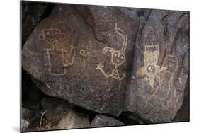 Petroglyph National Monument, Petroglyphs, New Mexico, USA-null-Mounted Giclee Print