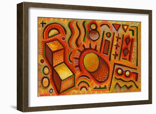 Petroglyph-John Newcomb-Framed Giclee Print