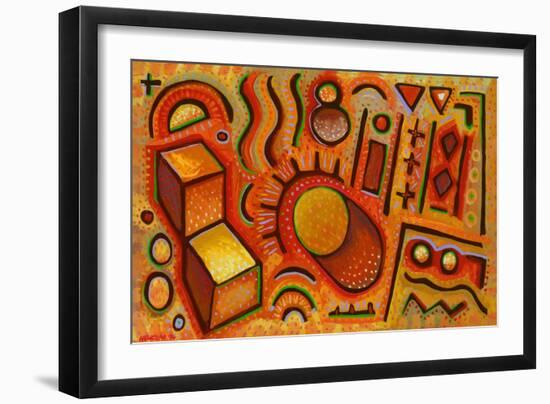 Petroglyph-John Newcomb-Framed Giclee Print