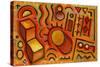 Petroglyph-John Newcomb-Stretched Canvas