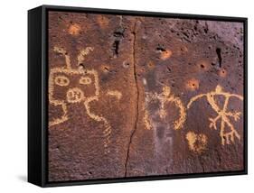 Petroglyphs, Albuquerque, New Mexico, USA-Rob Tilley-Framed Stretched Canvas