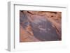 Petroglyphs at Ear of the Wind Arch, Monument Valley Navajo Tribal Park, Monument Valley, Utah-Michael DeFreitas-Framed Photographic Print