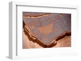 Petroglyphs at Sun's Eye, Monument Valley Navajo Tribal Park, Monument Valley, Utah-Michael DeFreitas-Framed Photographic Print