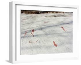 Petroglyphs, Boat-Axe culture, pre-Viking, Vitlycke, Bohuslan, Sweden, Bronze Age-Werner Forman-Framed Photographic Print