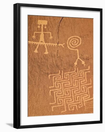 Petroglyphs, Coyote Buttes Wilderness, Vermilion Cliffs National Monument, Arizona, Usa-James Hager-Framed Photographic Print