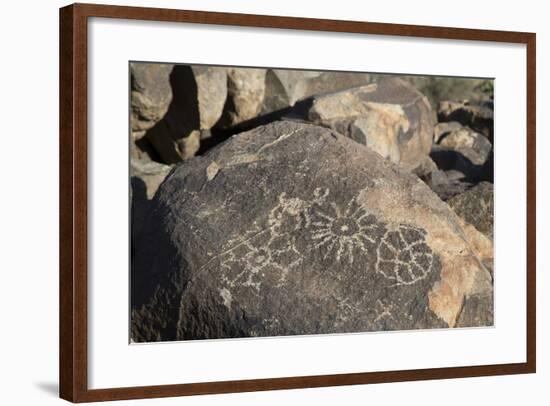 Petroglyphs, Created by the Prehistoric Hohokam People, About 1000 Years Ago-Richard Maschmeyer-Framed Photographic Print