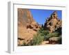 Petroglyphs Drawn in Sandstone by Anasazi Indians Around 500 Ad, Valley of Fire State Park, Nevada-Fraser Hall-Framed Photographic Print