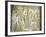 Petroglyphs; figures brandishing weapons, with a reindeer-Werner Forman-Framed Giclee Print