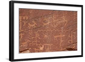 Petroglyphs, Gold Butte, Nevada, United States of America, North America-James Hager-Framed Photographic Print