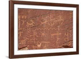 Petroglyphs, Gold Butte, Nevada, United States of America, North America-James Hager-Framed Photographic Print