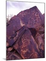 Petroglyphs in Gurvansaikhan National Park, Gobi Desert, Mongolia-Gavriel Jecan-Mounted Premium Photographic Print