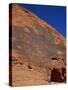 Petroglyphs in Sandstone by Anasazi Indians around 500 AD, Valley of Fire State Park in Nevada, USA-Fraser Hall-Stretched Canvas