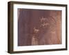 Petroglyphs of Native Americans Hunting on Horseback, Canyon De Chelly, Arizona-null-Framed Photographic Print