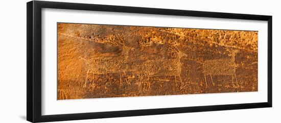 Petroglyphs on Sandstone, Arches National Park, Utah, USA-null-Framed Photographic Print