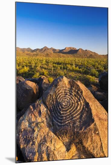 Petroglyphs on Signal Hill, Saguaro National Park, Tucson, Arizona, Usa-Russ Bishop-Mounted Photographic Print