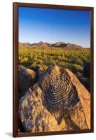 Petroglyphs on Signal Hill, Saguaro National Park, Tucson, Arizona, Usa-Russ Bishop-Framed Photographic Print