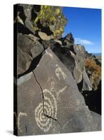Petroglyphs, Santa Fe County, New Mexico, USA-Michael Snell-Stretched Canvas