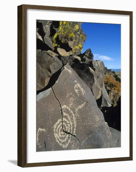 Petroglyphs, Santa Fe County, New Mexico, USA-Michael Snell-Framed Photographic Print