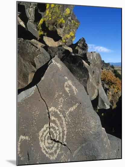 Petroglyphs, Santa Fe County, New Mexico, USA-Michael Snell-Mounted Photographic Print