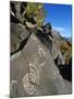 Petroglyphs, Santa Fe County, New Mexico, USA-Michael Snell-Mounted Photographic Print