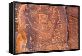 Petroglyphs, V Bar V Heritage Site, Arizona, USA-Jamie & Judy Wild-Framed Stretched Canvas