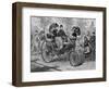 Petrol-Driven Car by Benz and Co., Capable of 16 KM Per Hour, C1890S-null-Framed Giclee Print