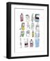 Petrol Pumps-Pat Macdonald-Framed Premium Giclee Print