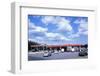 Petrol Station at Rownhams Services on M27 Motorway-null-Framed Photographic Print