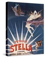 Pétrole Stella-Henri Gray-Stretched Canvas