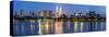 Petronas Towers and City Skyline, Lake Titiwangsa, Kuala Lumpur, Malaysia-Peter Adams-Stretched Canvas