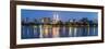 Petronas Towers and City Skyline, Lake Titiwangsa, Kuala Lumpur, Malaysia-Peter Adams-Framed Photographic Print