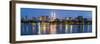 Petronas Towers and City Skyline, Lake Titiwangsa, Kuala Lumpur, Malaysia-Peter Adams-Framed Photographic Print