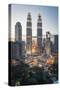 Petronas Towers and Klcc, Kuala Lumpur, Malaysia, Southeast Asia, Asia-Andrew Taylor-Stretched Canvas