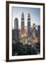 Petronas Towers and Klcc, Kuala Lumpur, Malaysia, Southeast Asia, Asia-Andrew Taylor-Framed Photographic Print