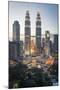 Petronas Towers and Klcc, Kuala Lumpur, Malaysia, Southeast Asia, Asia-Andrew Taylor-Mounted Photographic Print