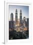 Petronas Towers and Klcc, Kuala Lumpur, Malaysia, Southeast Asia, Asia-Andrew Taylor-Framed Photographic Print