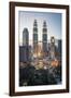 Petronas Towers and Klcc, Kuala Lumpur, Malaysia, Southeast Asia, Asia-Andrew Taylor-Framed Photographic Print