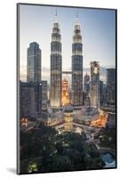 Petronas Towers and Klcc, Kuala Lumpur, Malaysia, Southeast Asia, Asia-Andrew Taylor-Mounted Photographic Print