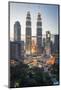 Petronas Towers and Klcc, Kuala Lumpur, Malaysia, Southeast Asia, Asia-Andrew Taylor-Mounted Photographic Print
