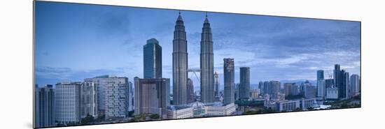 Petronas Towers and Klcc, Kuala Lumpur, Malaysia-Jon Arnold-Mounted Photographic Print