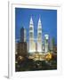 Petronas Towers and Klcc, Kuala Lumpur, Malaysia-Jon Arnold-Framed Photographic Print