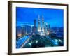 Petronas Towers and Klcc, Kuala Lumpur, Malaysia-Jon Arnold-Framed Photographic Print