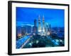 Petronas Towers and Klcc, Kuala Lumpur, Malaysia-Jon Arnold-Framed Photographic Print