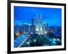 Petronas Towers and Klcc, Kuala Lumpur, Malaysia-Jon Arnold-Framed Photographic Print