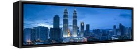 Petronas Towers and Klcc, Kuala Lumpur, Malaysia-Jon Arnold-Framed Stretched Canvas