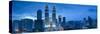 Petronas Towers and Klcc, Kuala Lumpur, Malaysia-Jon Arnold-Stretched Canvas