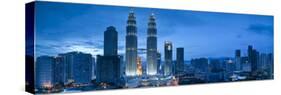 Petronas Towers and Klcc, Kuala Lumpur, Malaysia-Jon Arnold-Stretched Canvas