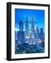 Petronas Towers and Klcc, Kuala Lumpur, Malaysia-Jon Arnold-Framed Photographic Print